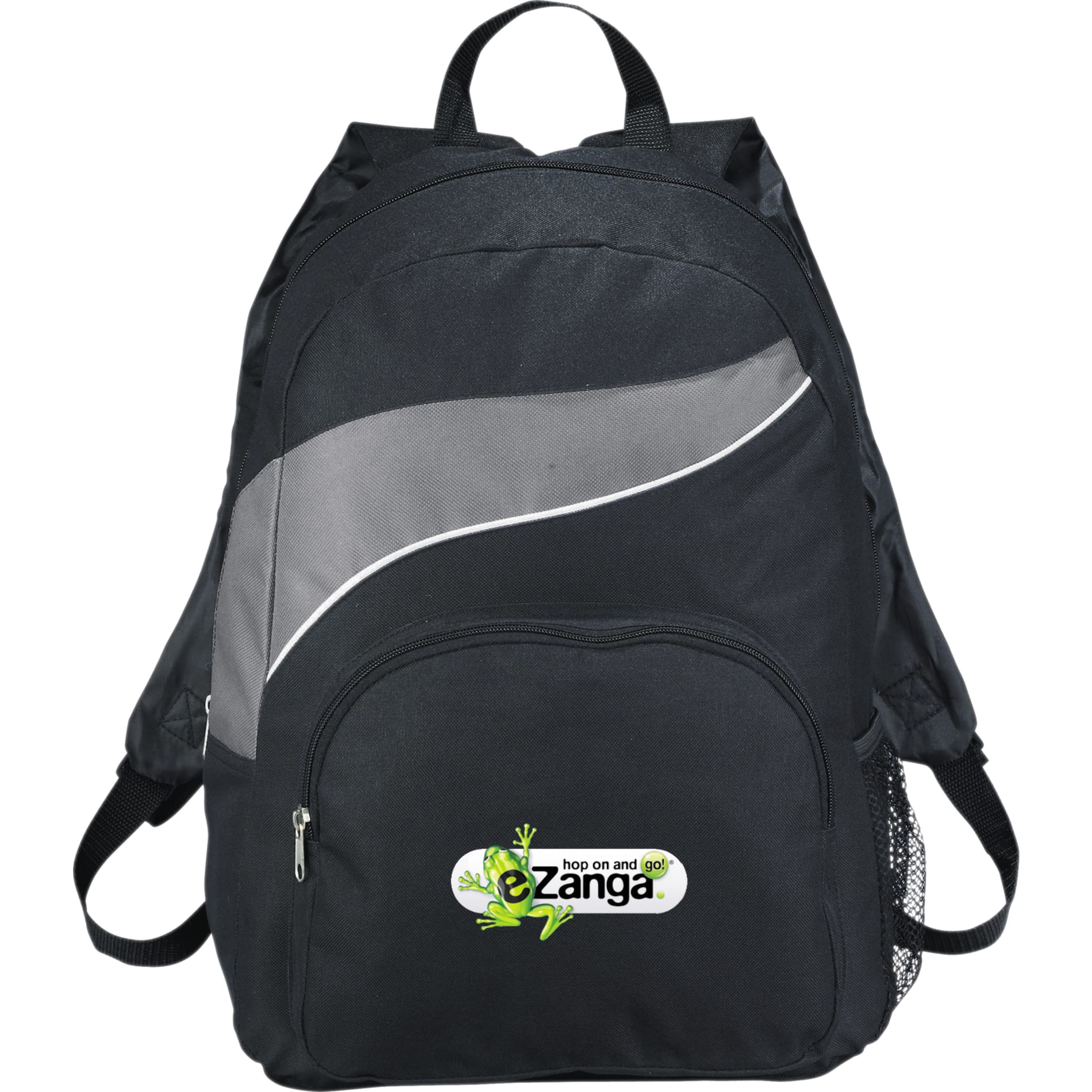 Front View of Gray Tornado Deluxe Backpack