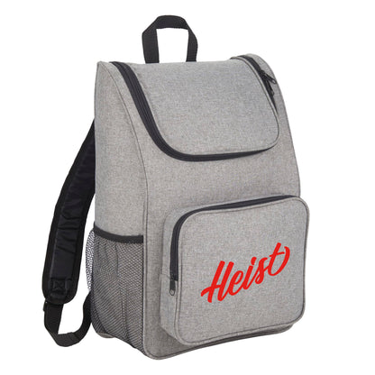 Front View of Gray Trek 15" Computer Backpack