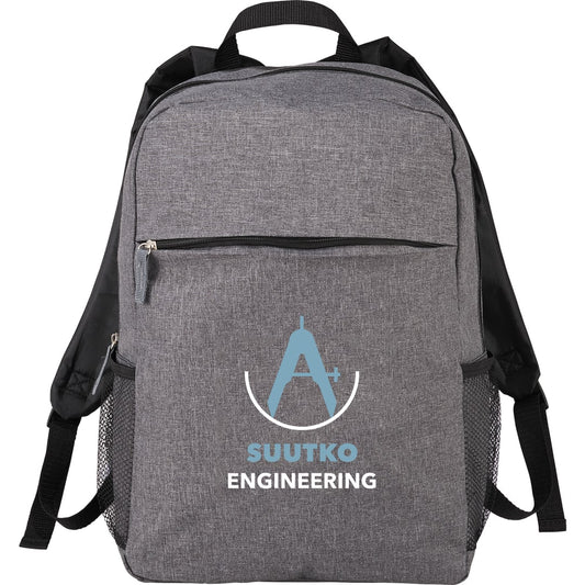 Front View of Gray Urban 15" Computer Backpack