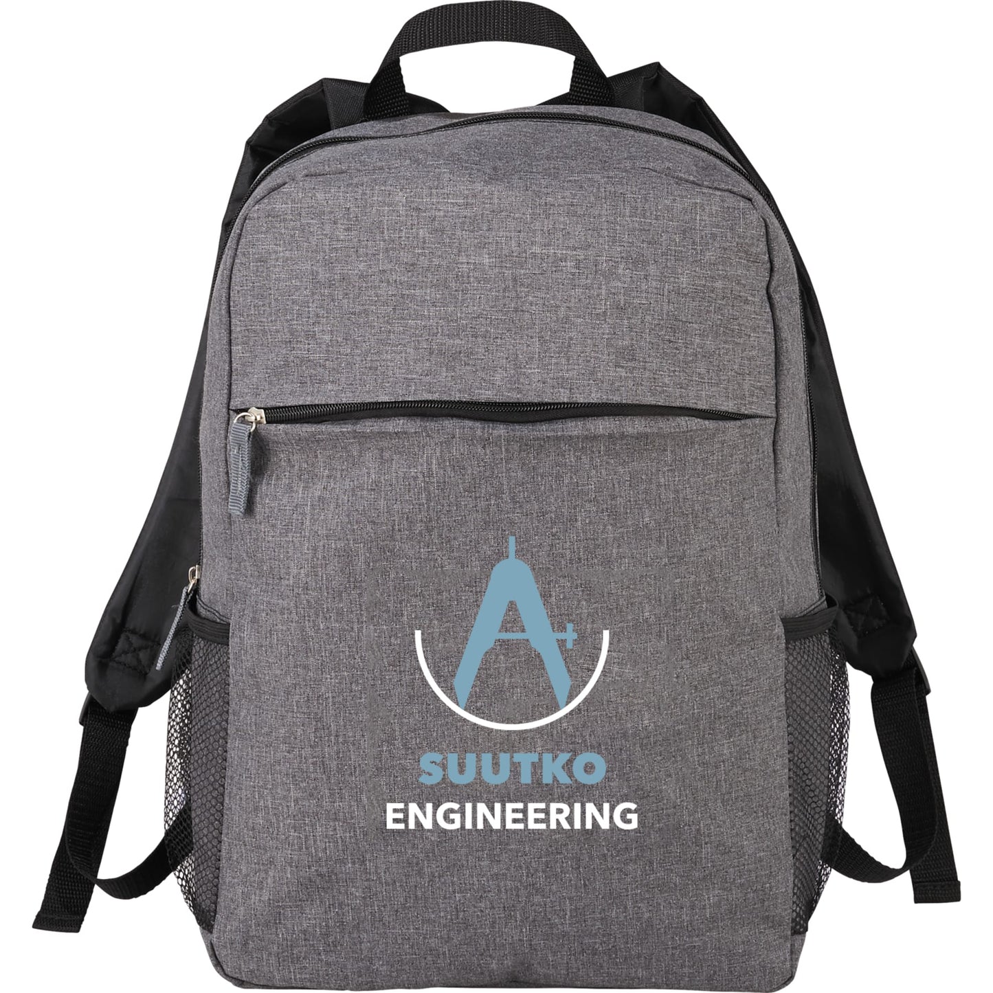 Front View of Gray Urban 15" Computer Backpack