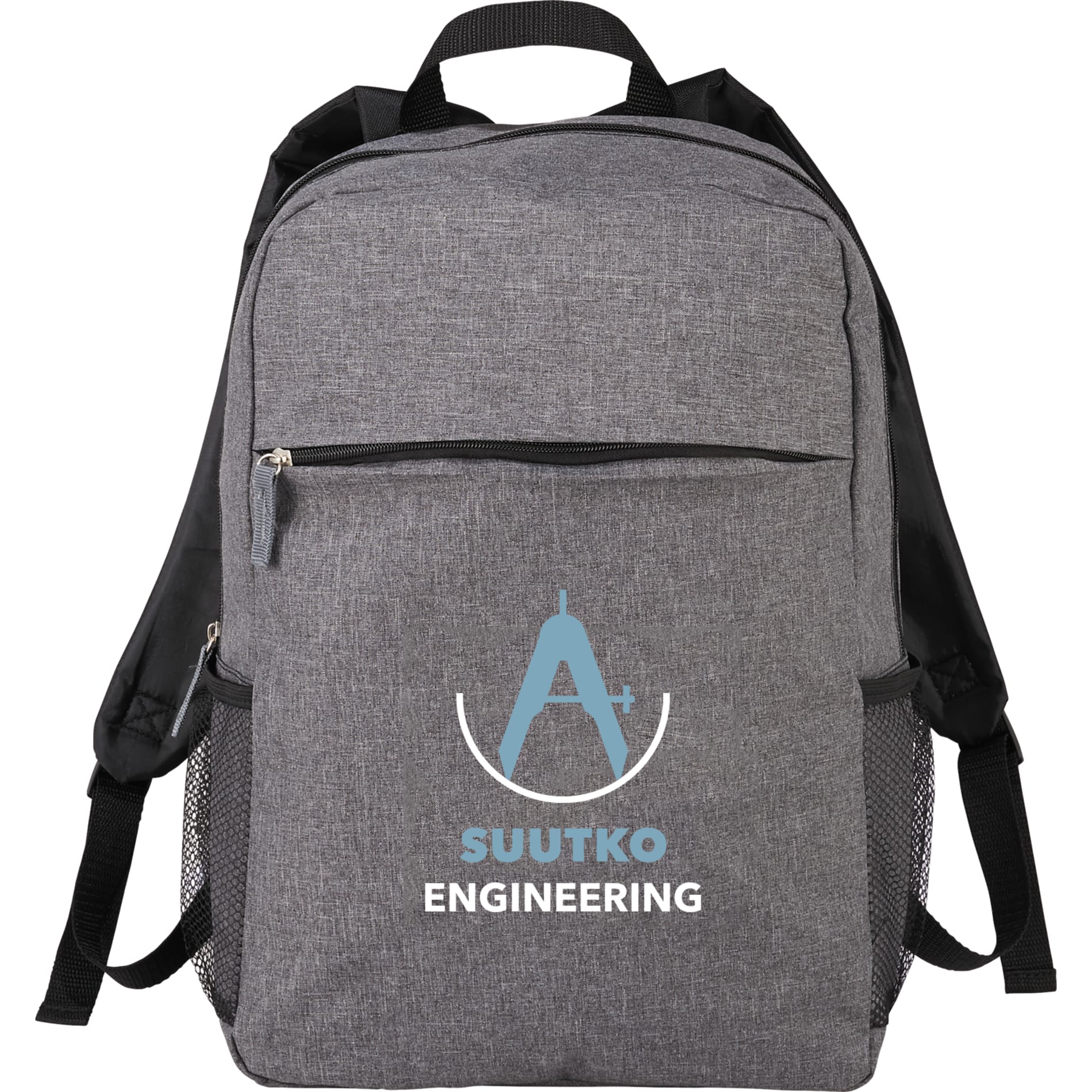 Front View of Gray Urban 15" Computer Backpack