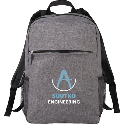 Front View of Gray Urban 15" Computer Backpack