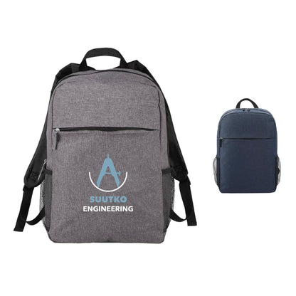 Front View of Gray Urban 15" Computer Backpack