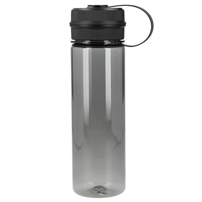 Front View of Gray Venture Recycled R-PET Sports Bottle 21oz plain