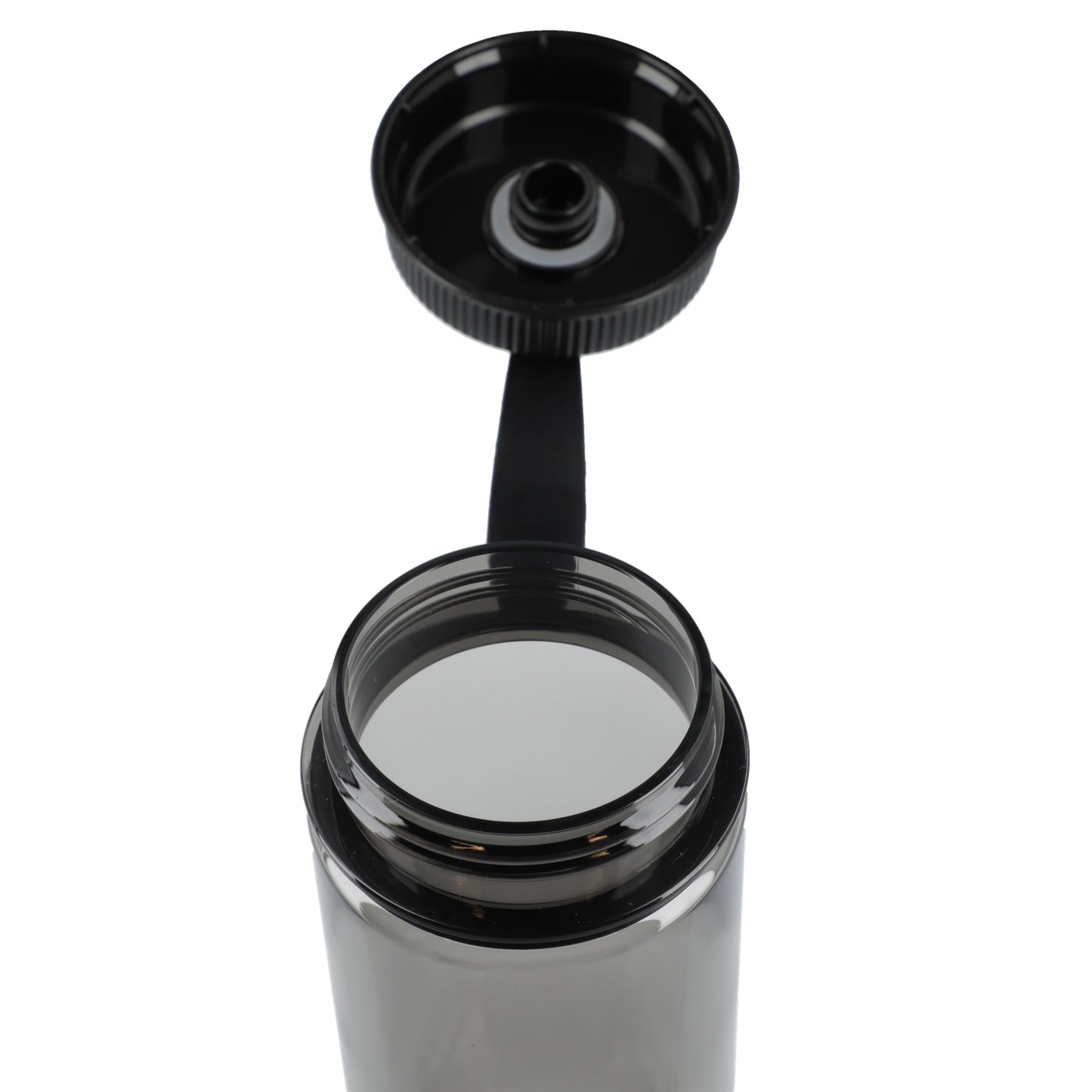 Front View of Gray Venture Recycled R-PET Sports Bottle 21oz plain