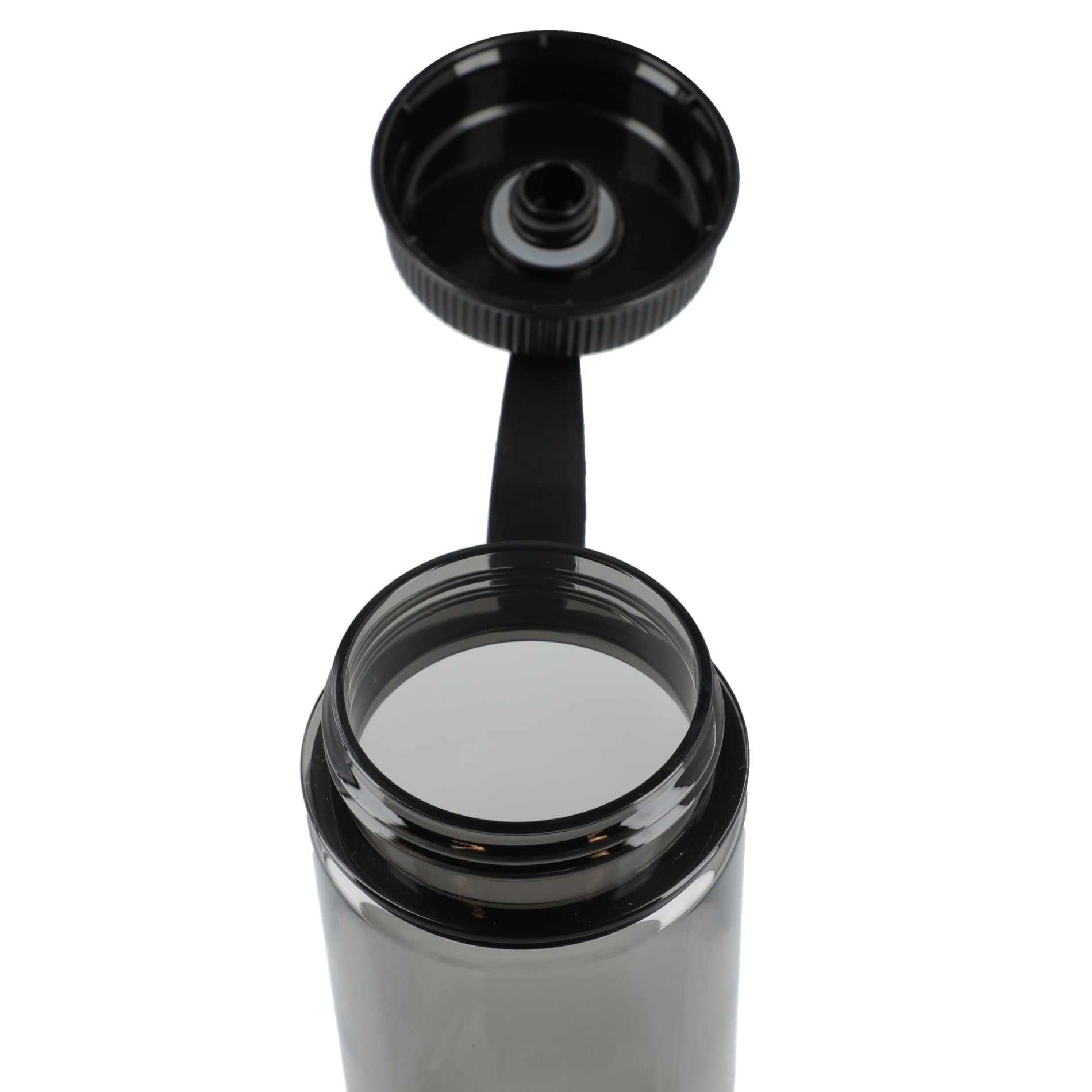 Front View of Gray Venture Recycled R-PET Sports Bottle 21oz plain