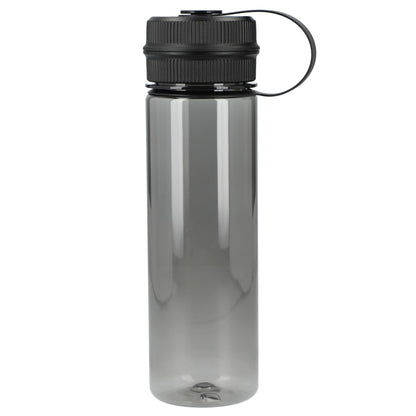 Front View of Gray Venture Recycled R-PET Sports Bottle 21oz plain