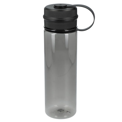 Front View of Gray Venture Recycled R-PET Sports Bottle 21oz plain