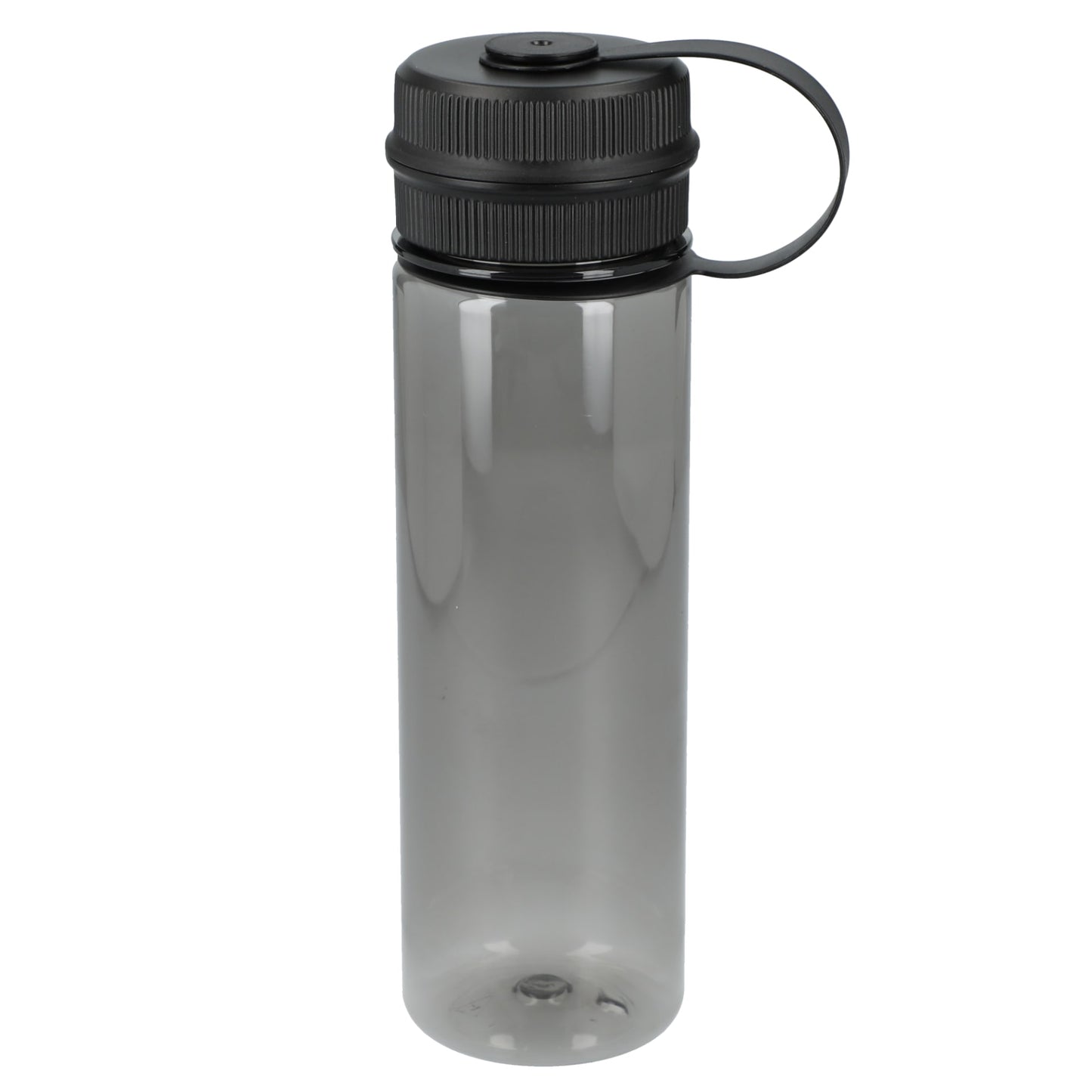 Front View of Gray Venture Recycled R-PET Sports Bottle 21oz plain