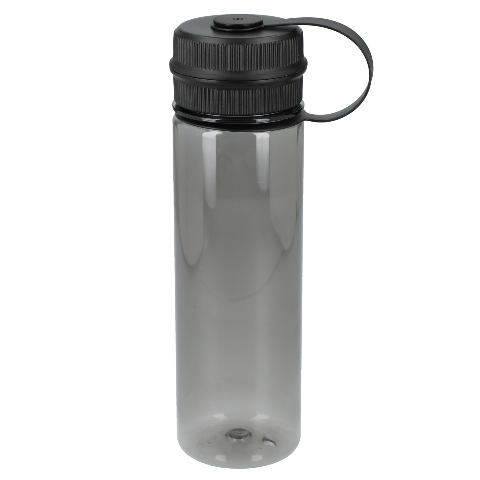Front View of Gray Venture Recycled R-PET Sports Bottle 21oz plain
