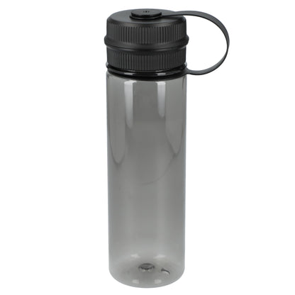 Front View of Gray Venture Recycled R-PET Sports Bottle 21oz plain