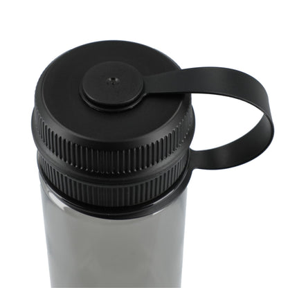 Front View of Gray Venture Recycled R-PET Sports Bottle 21oz plain