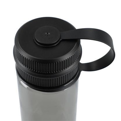 Front View of Gray Venture Recycled R-PET Sports Bottle 21oz plain