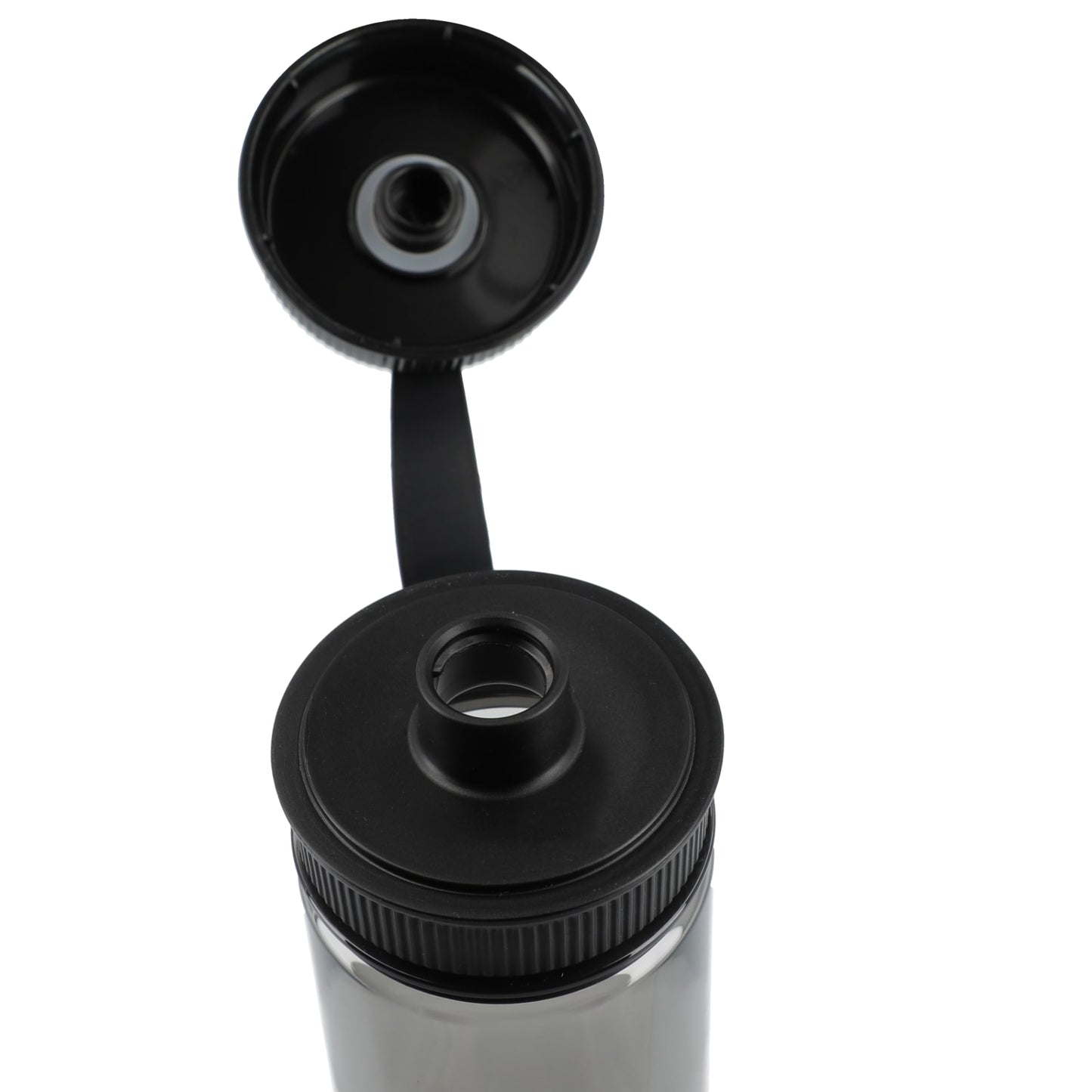 Front View of Gray Venture Recycled R-PET Sports Bottle 21oz plain
