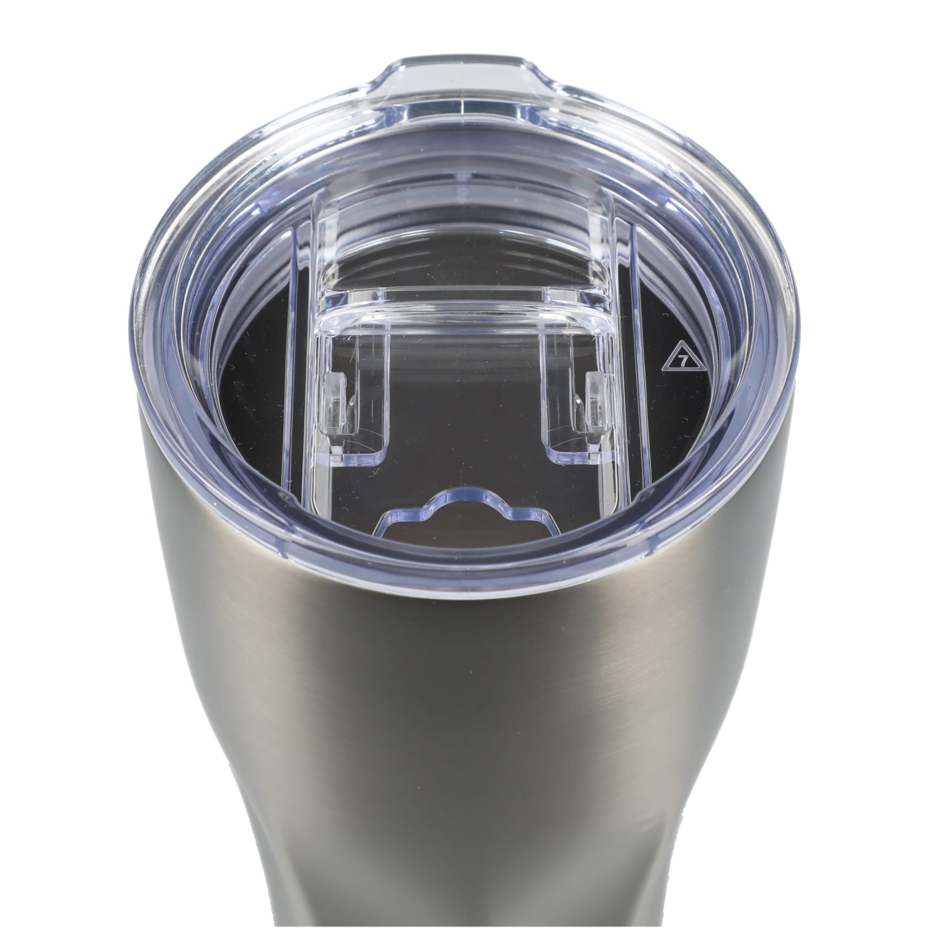 Front View of Gray Victor Recycled Vacuum Insulated Tumbler 20oz plain