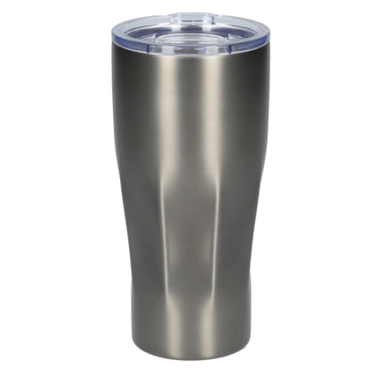 Front View of Gray Victor Recycled Vacuum Insulated Tumbler 20oz plain