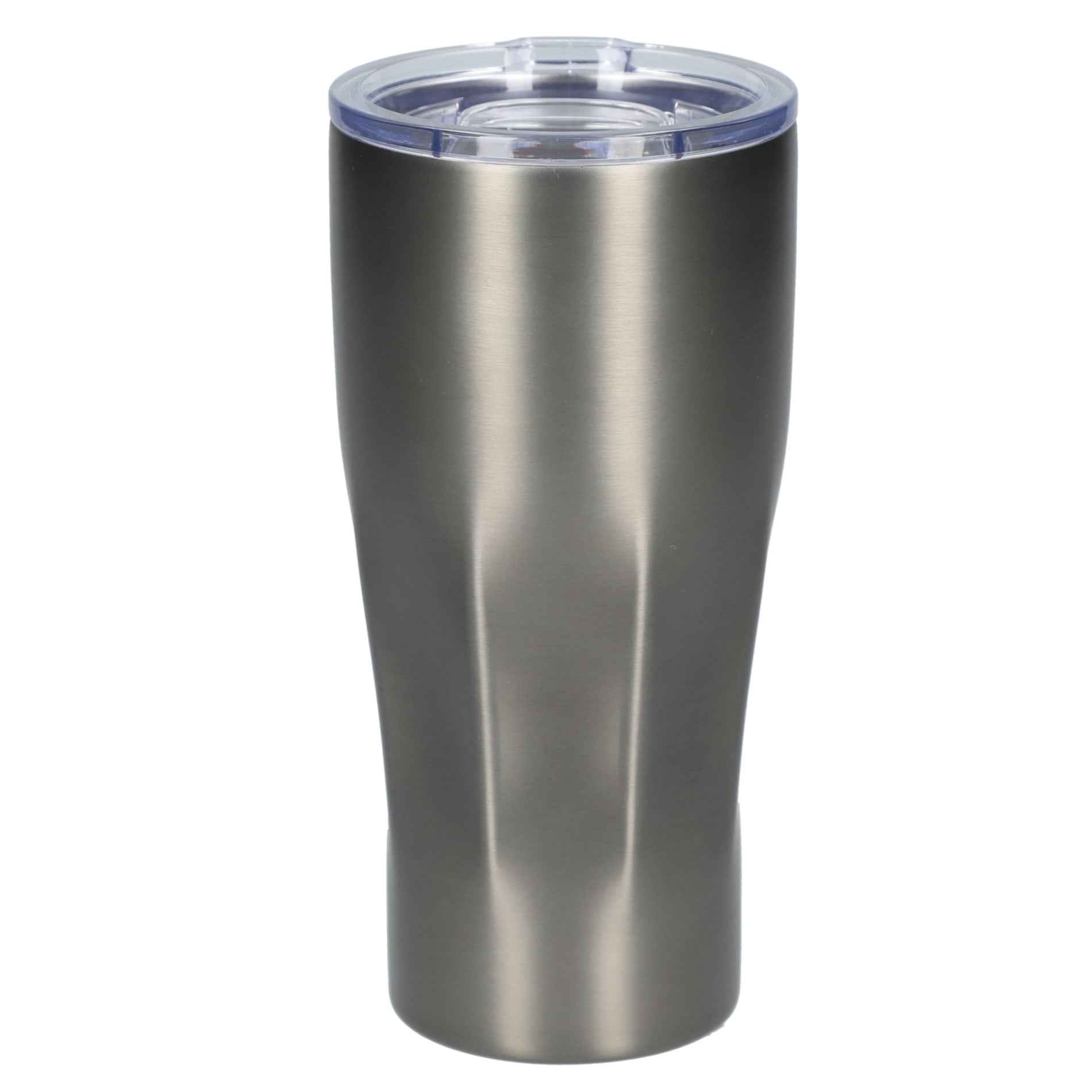 Front View of Gray Victor Recycled Vacuum Insulated Tumbler 20oz plain