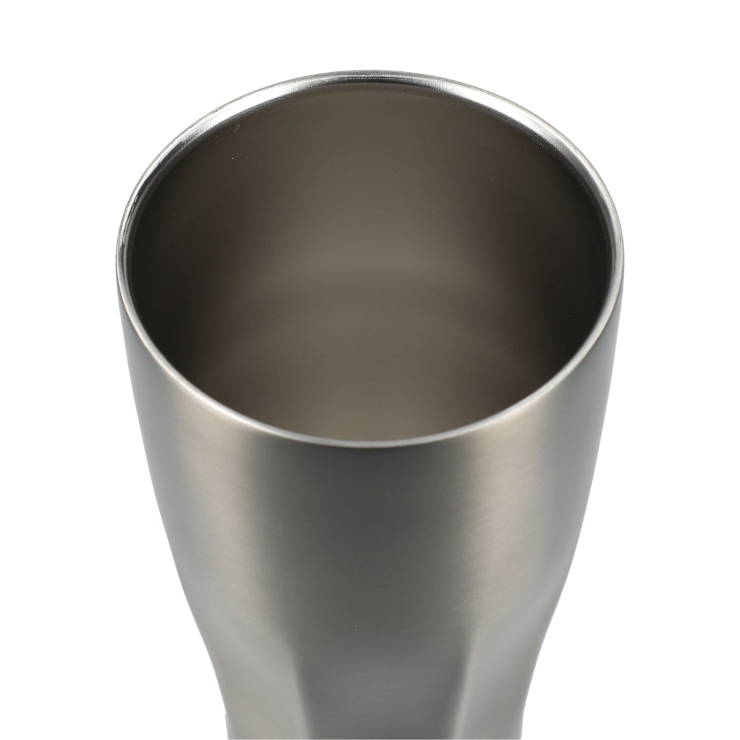 Front View of Gray Victor Recycled Vacuum Insulated Tumbler 20oz plain