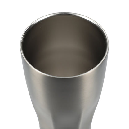 Front View of Gray Victor Recycled Vacuum Insulated Tumbler 20oz plain