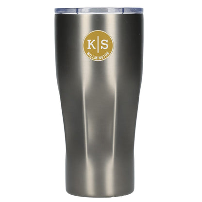 Front View of Gray Victor Recycled Vacuum Insulated Tumbler 20oz
