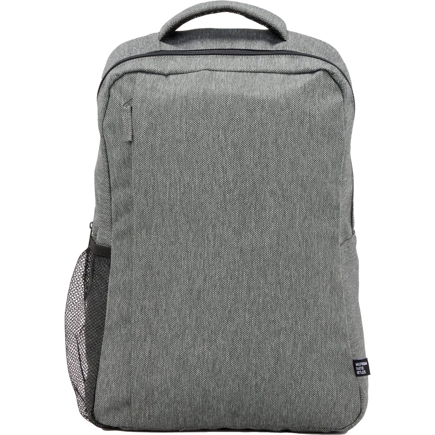 Front View of Gray Vila Recycled 15" Commuter Backpack plain