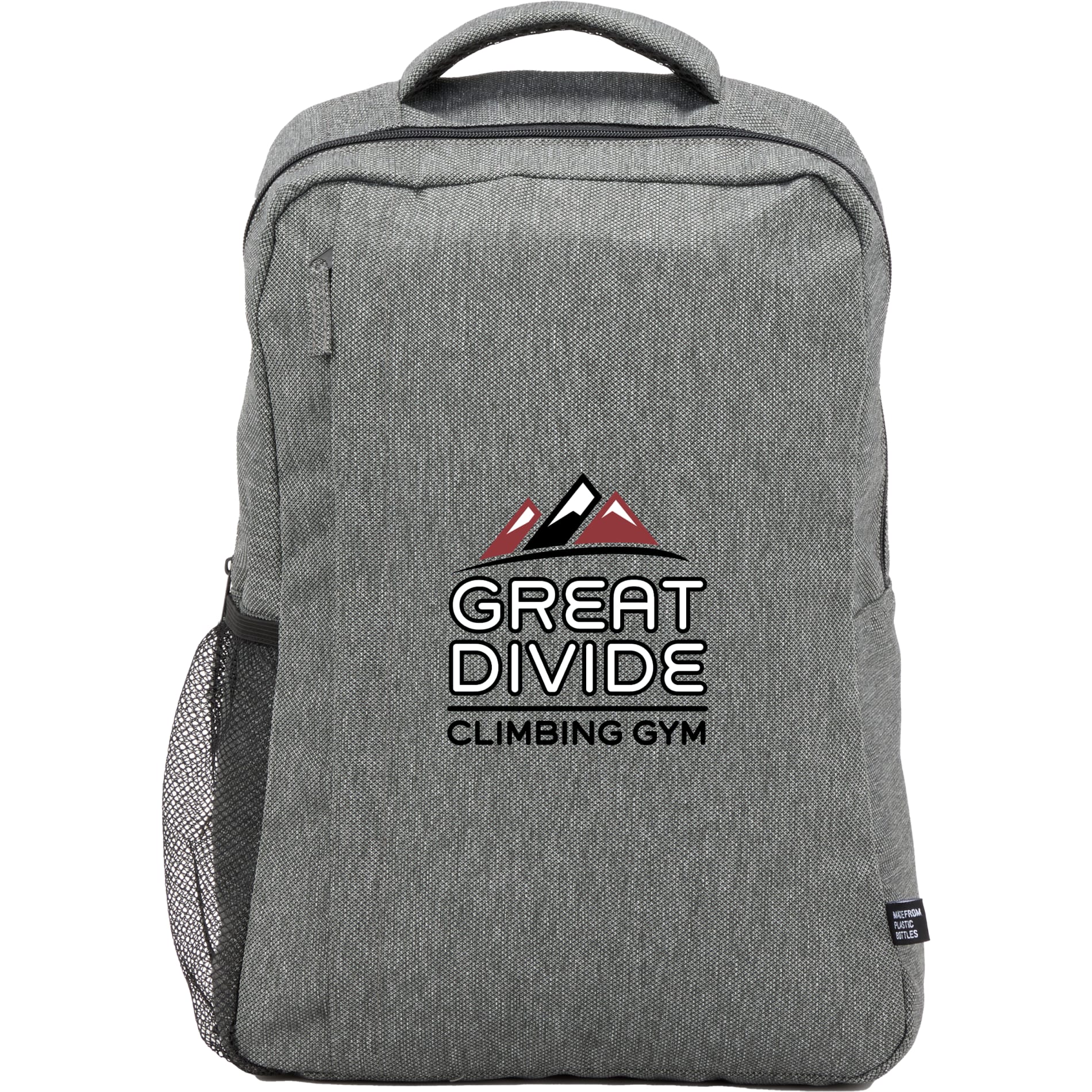 Front View of Gray Vila Recycled 15" Commuter Backpack