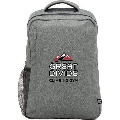 Front View of Gray Vila Recycled 15" Commuter Backpack