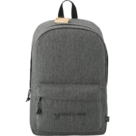 Front View of Gray Vila Recycled 15" Computer Backpack