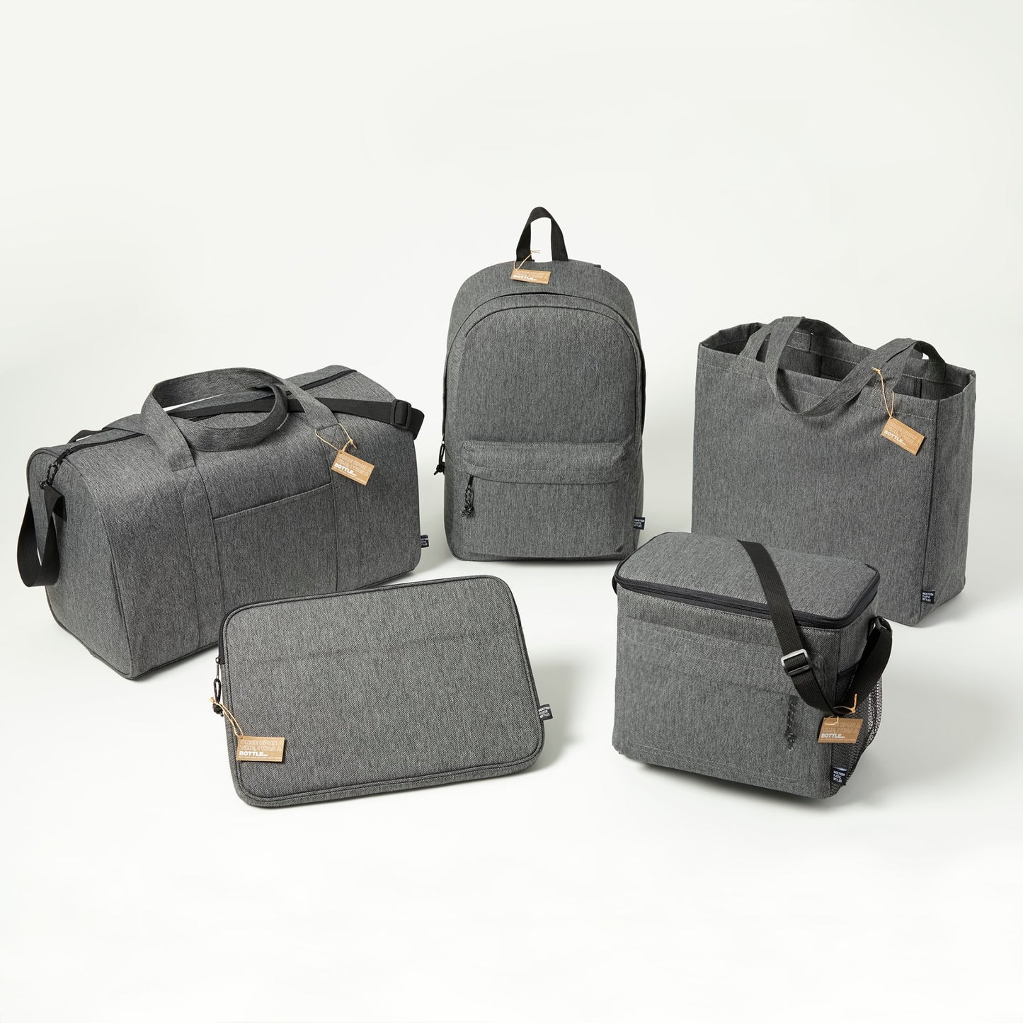 Front View of Gray Vila Recycled 15" Computer Backpack