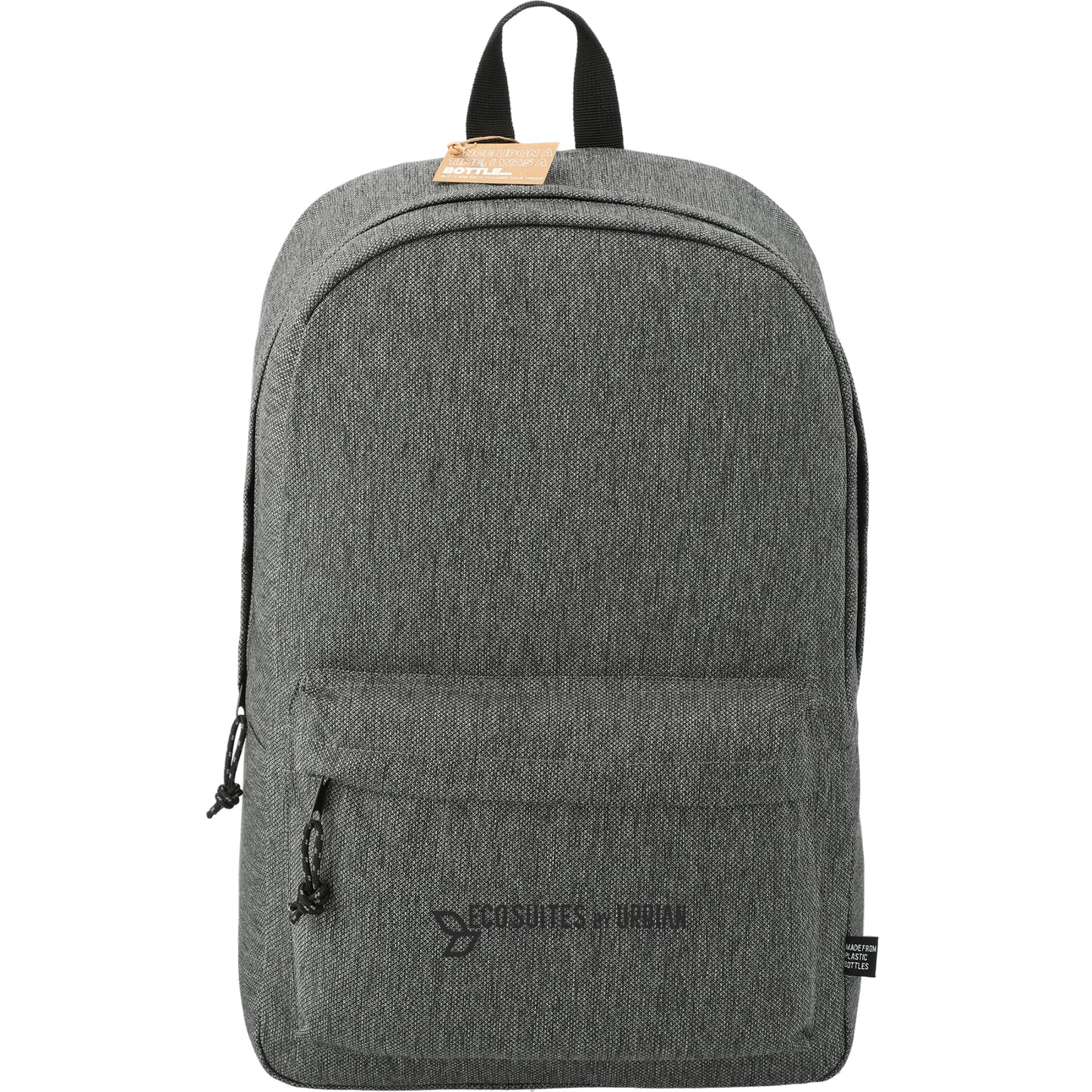 Front View of Gray Vila Recycled 15" Computer Backpack