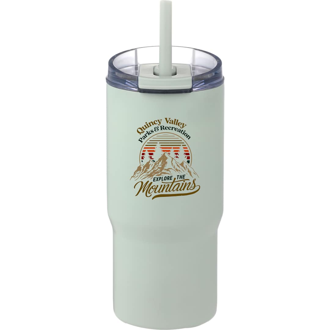 Front View of Green Auxo 24oz Double Wall Vacuum Insulated Tumbler