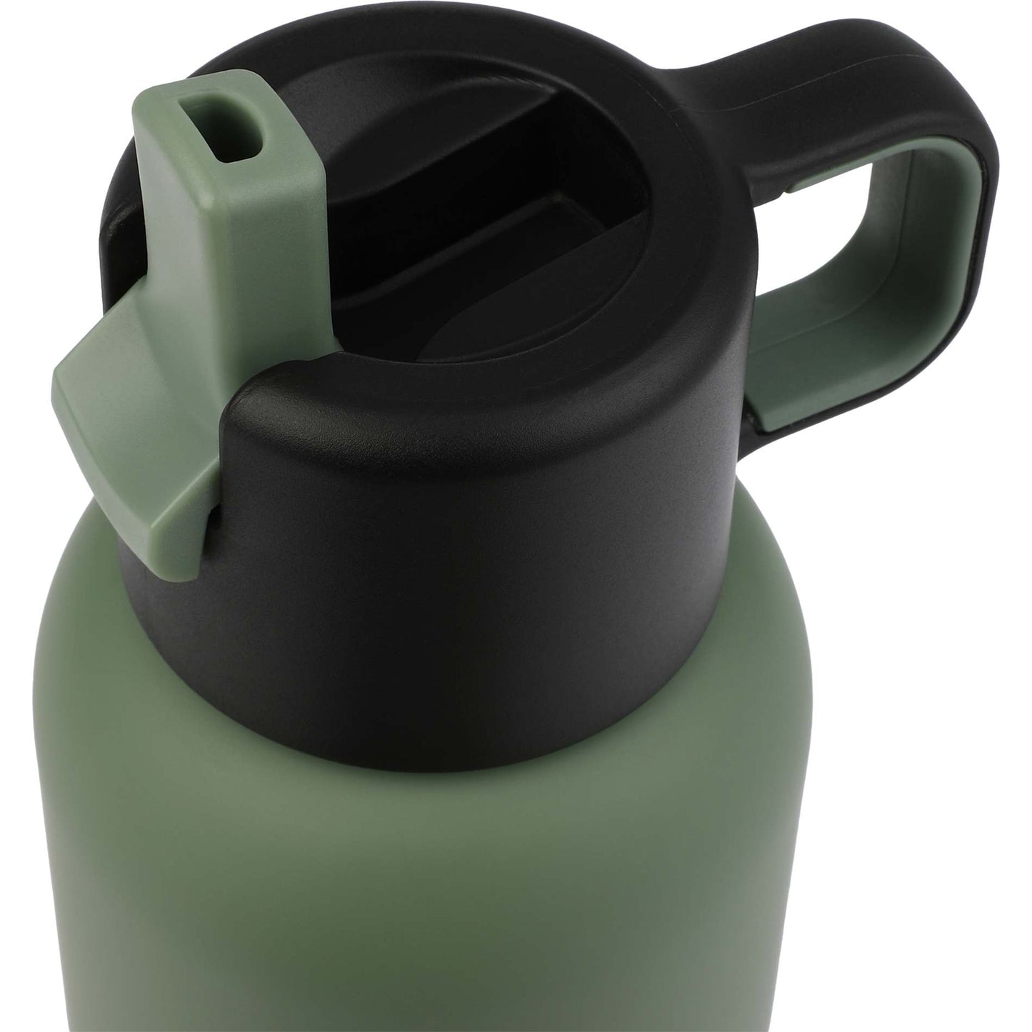 Front View of Green Clio Straw Lid Vacuum Bottle 22oz