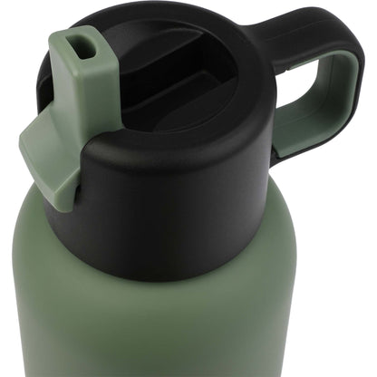 Front View of Green Clio Straw Lid Vacuum Bottle 22oz