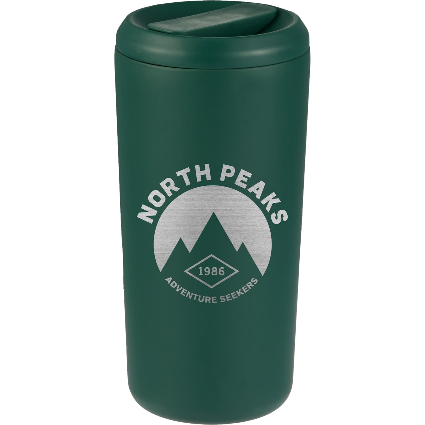 Front View of Green Drake Eco-Friendly Vacuum Insulated  Tumbler 16oz