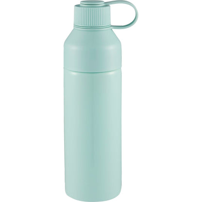 Front View of Green DUO 26oz Recycled Aluminum Bottle plain