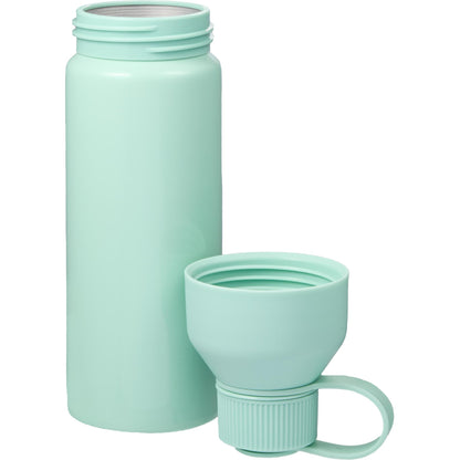 Front View of Green DUO 26oz Recycled Aluminum Bottle plain