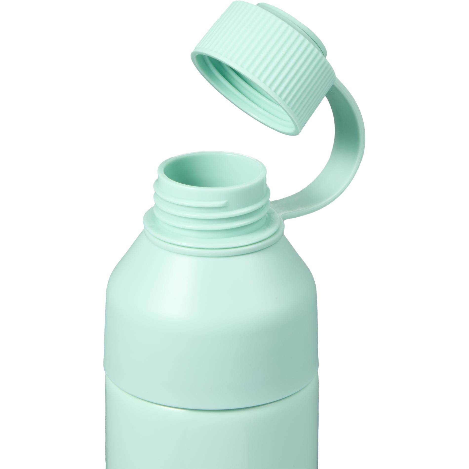 Front View of Green DUO 26oz Recycled Aluminum Bottle plain