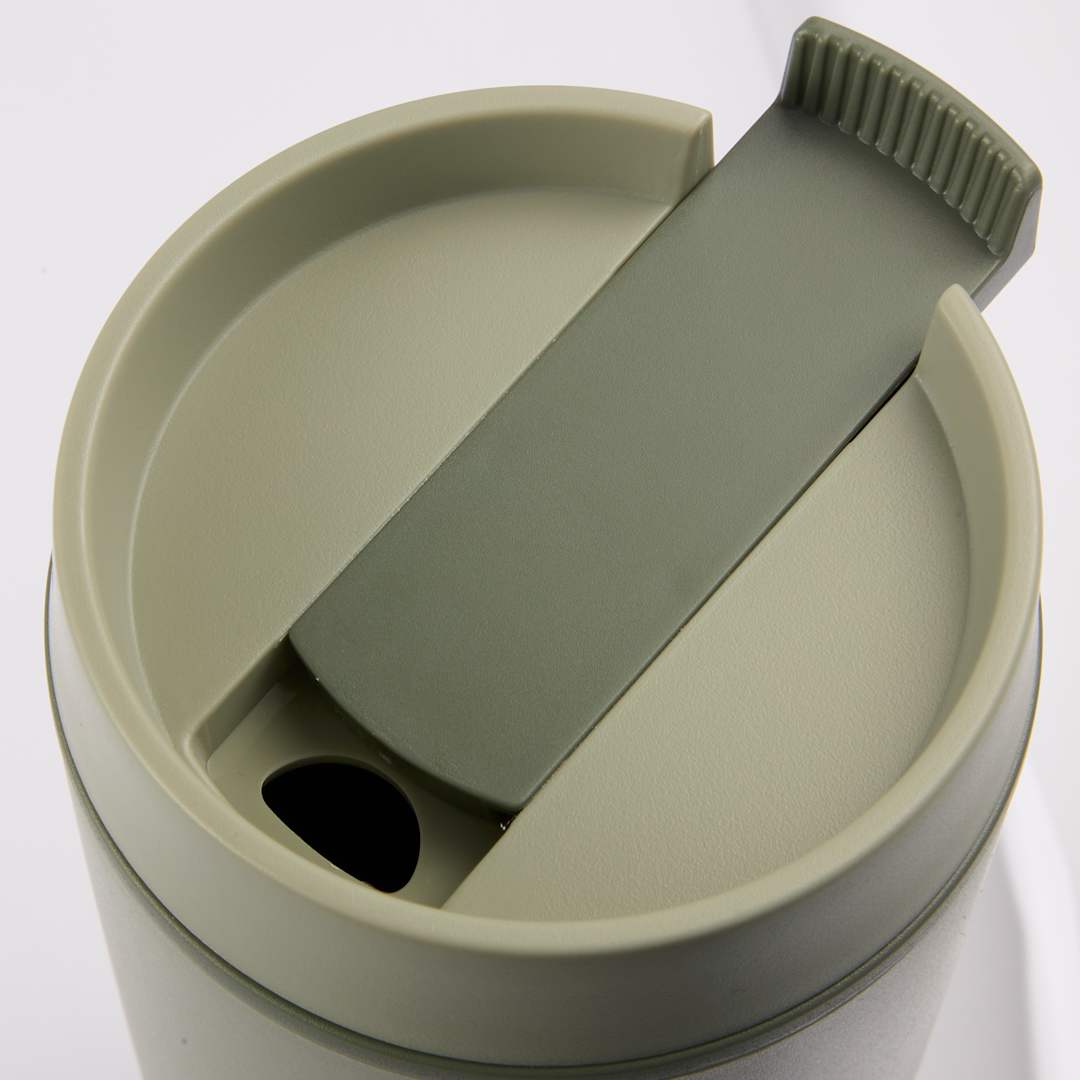Front View of Green Grande 16oz Recycled Tumbler plain