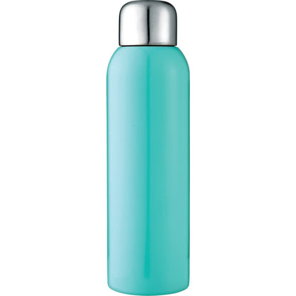 Front View of Green Guzzle 28oz Stainless Sports Bottle plain