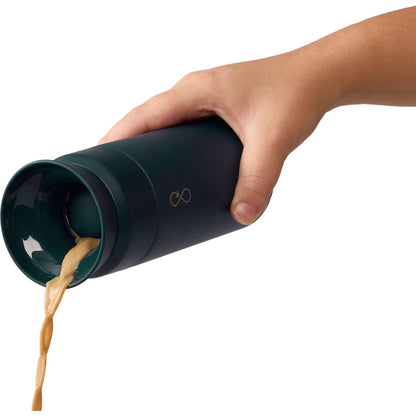 Front View of Green Ocean Bottle Coffee Flask 350ml