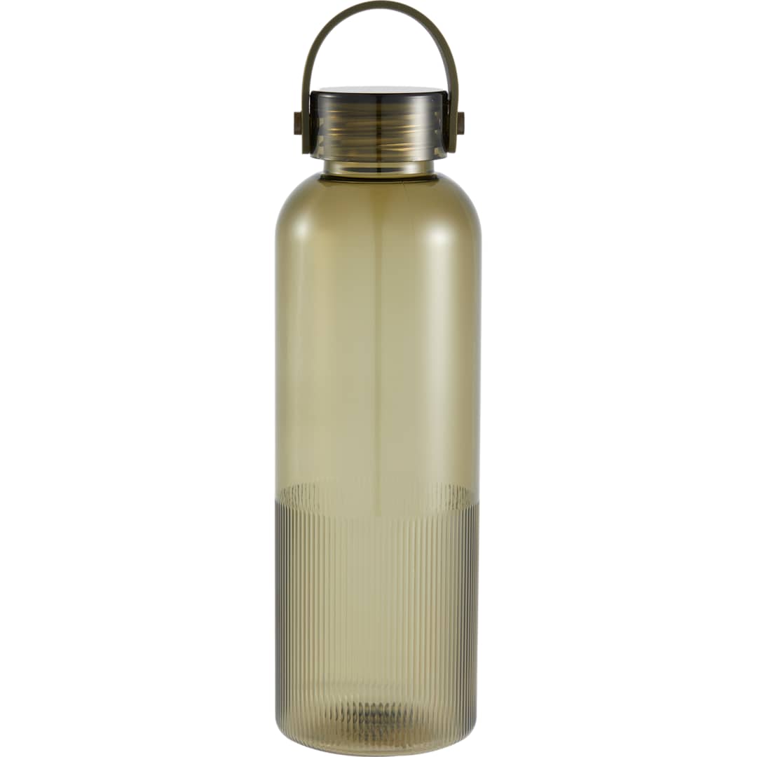 Front View of Green Prism 24oz  Recycled Plastic Bottle plain