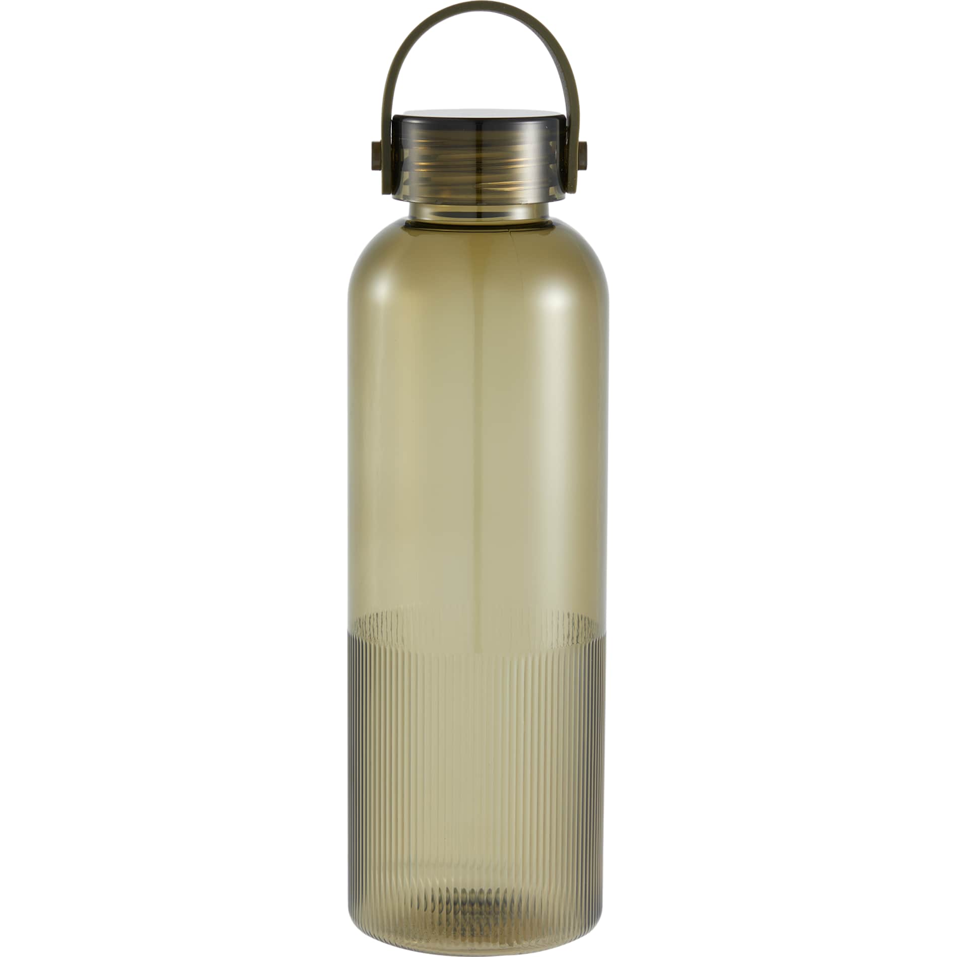 Front View of Green Prism 24oz  Recycled Plastic Bottle plain