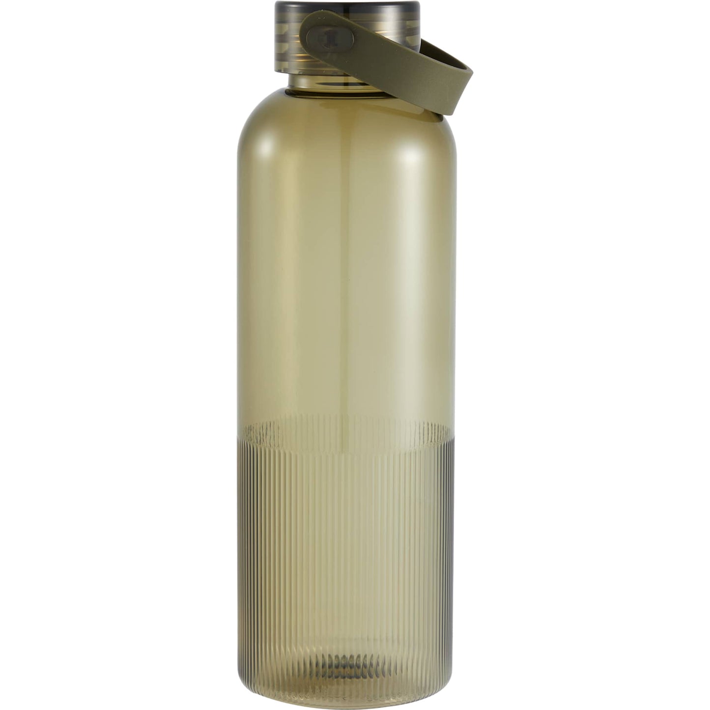 Front View of Green Prism 24oz  Recycled Plastic Bottle plain