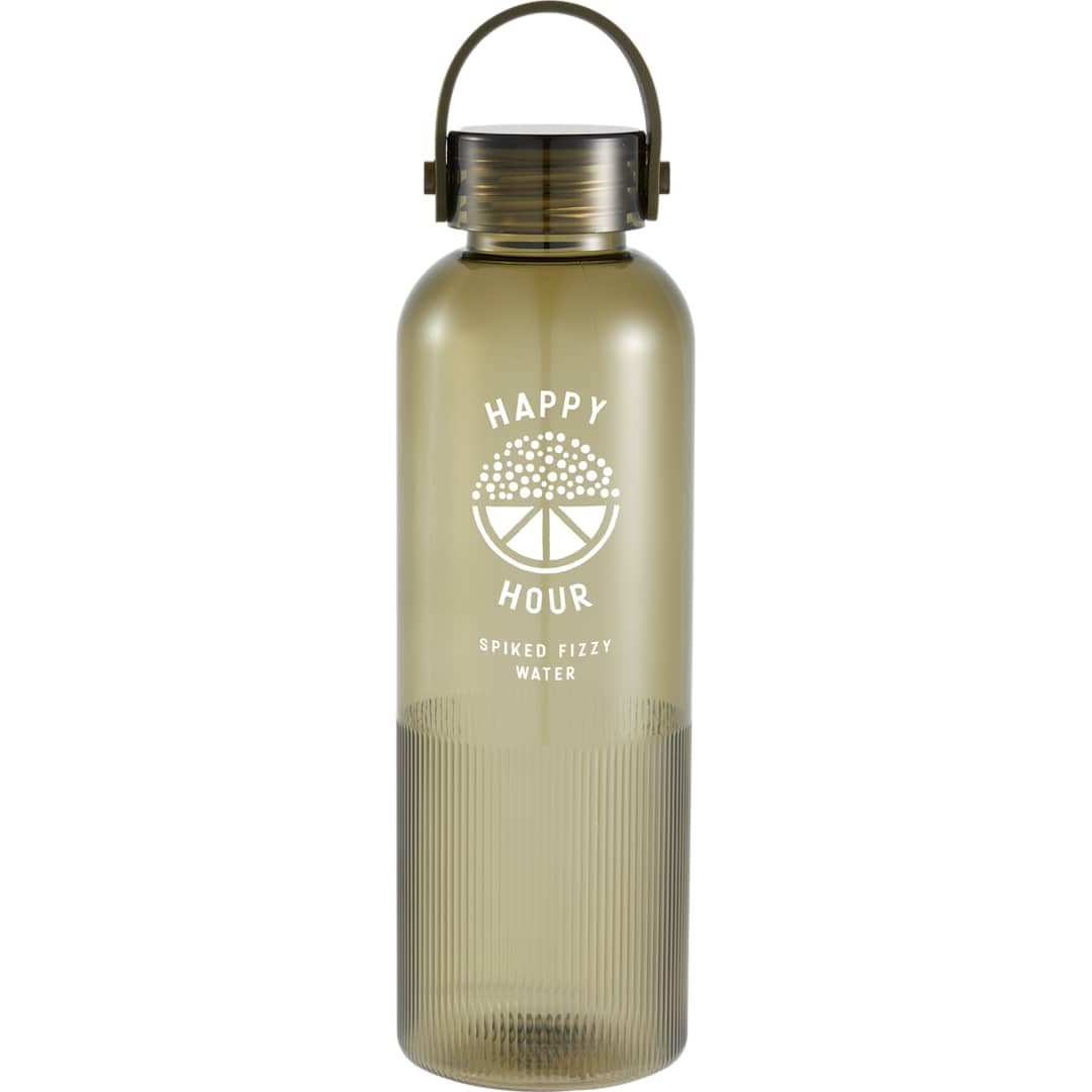 Front View of Green Prism 24oz  Recycled Plastic Bottle