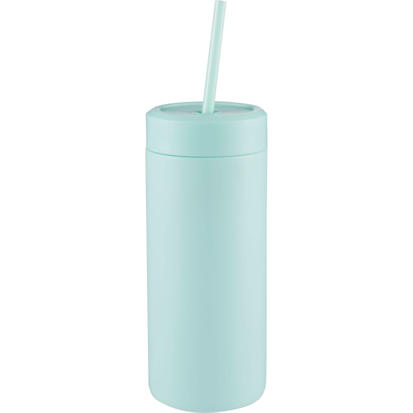 Front View of Green Sol Tonal Straw Tumbler 20oz plain