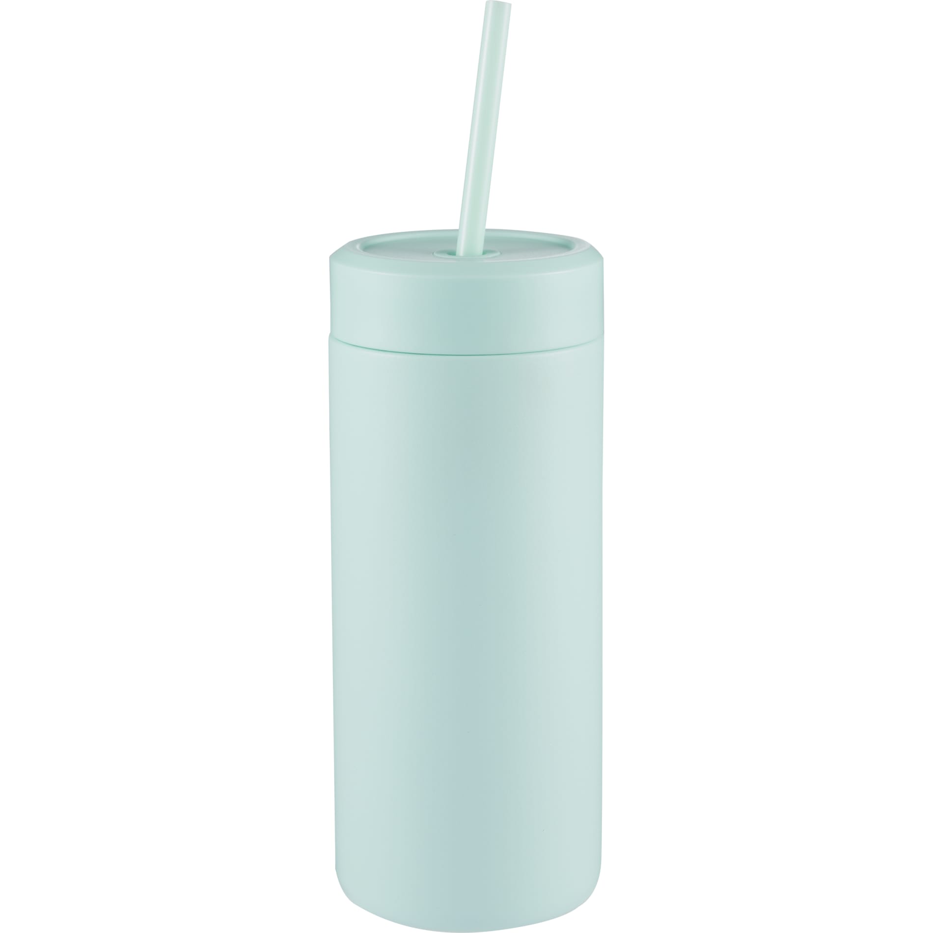 Front View of Green Sol Tonal Straw Tumbler 20oz plain