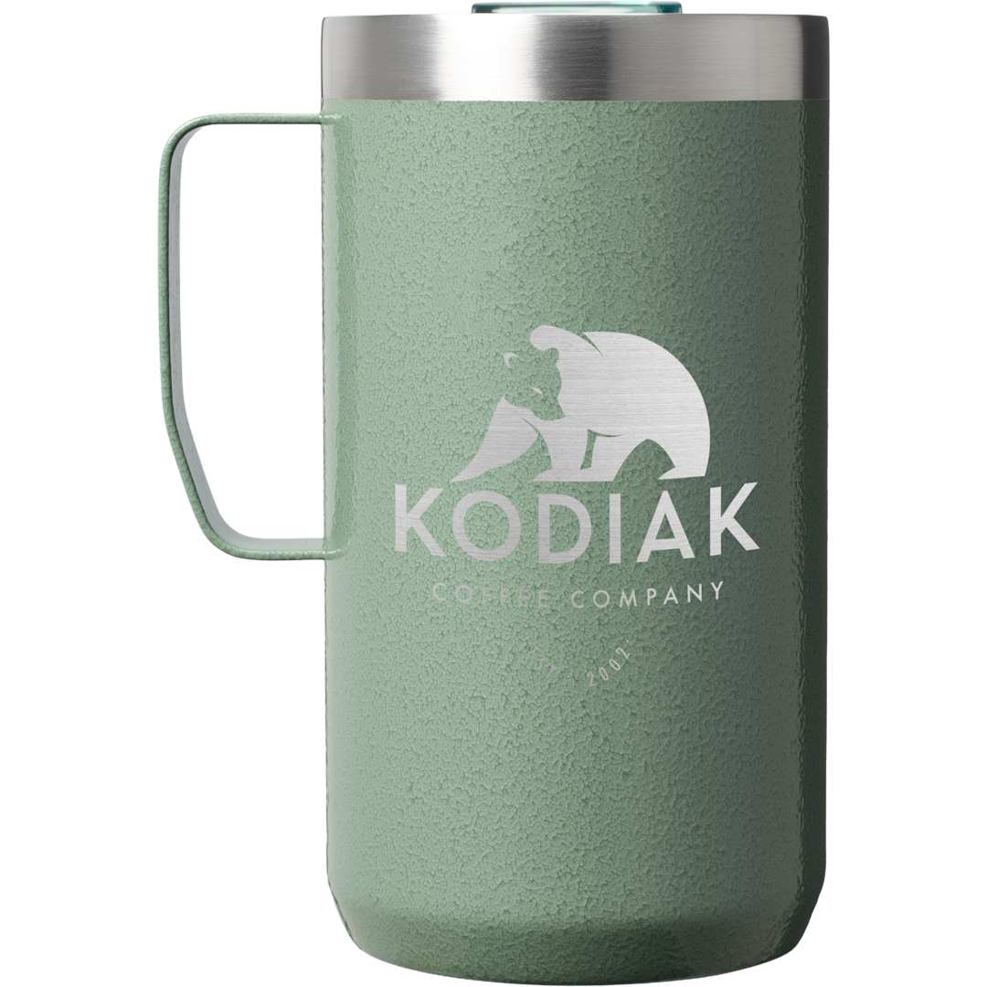 Front View of Green Stanley Everyday Camp Mug 24oz