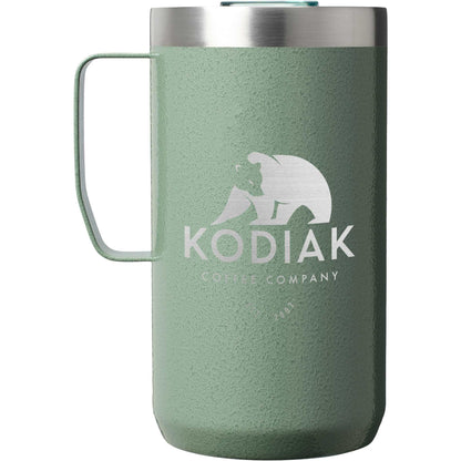 Front View of Green Stanley Everyday Camp Mug 24oz