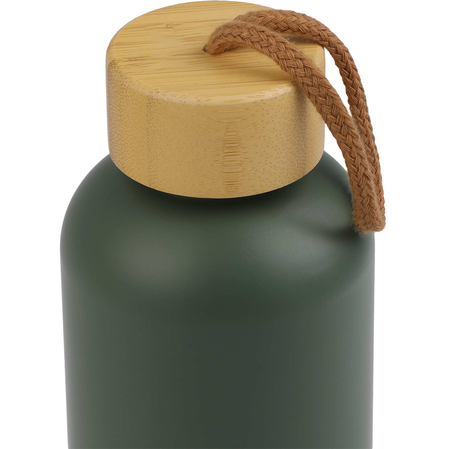 Front View of Green Tania Recycled Bottle w/ FSC® Bamboo Lid 26oz