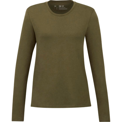 Front View of Green tentree Organic Cotton Longsleeve Tee - Women's plain